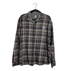 KÜHL Mens Long Sleeve Plaid Shirt Size XXL Cotton Tencel Hiking‎ Outdoors